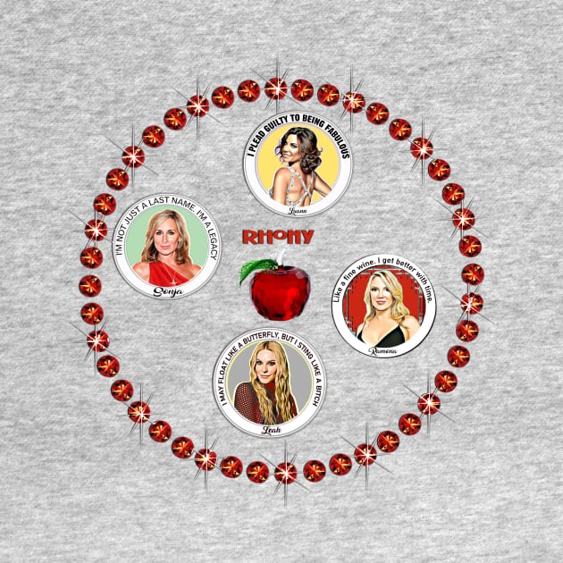 Real Housewives New York City Cast Collage RHONY by Lorri's Custom Art